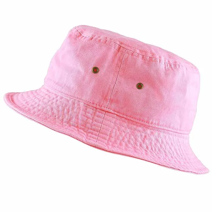 Newhattan 100% Cotton Solid Bucket hats Unisex