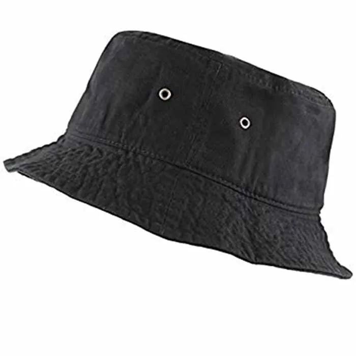 Newhattan 100% Cotton Solid Bucket hats Unisex