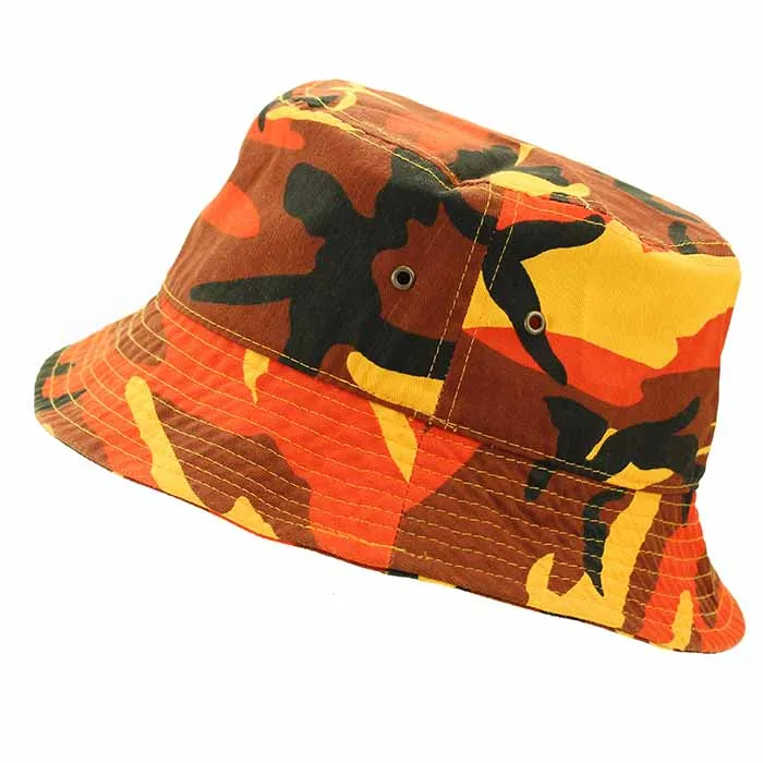 Newhattan 100% Cotton Solid Bucket hats Unisex