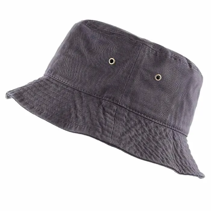 Newhattan 100% Cotton Solid Bucket hats Unisex