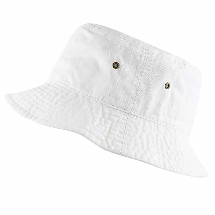 Newhattan 100% Cotton Solid Bucket hats Unisex