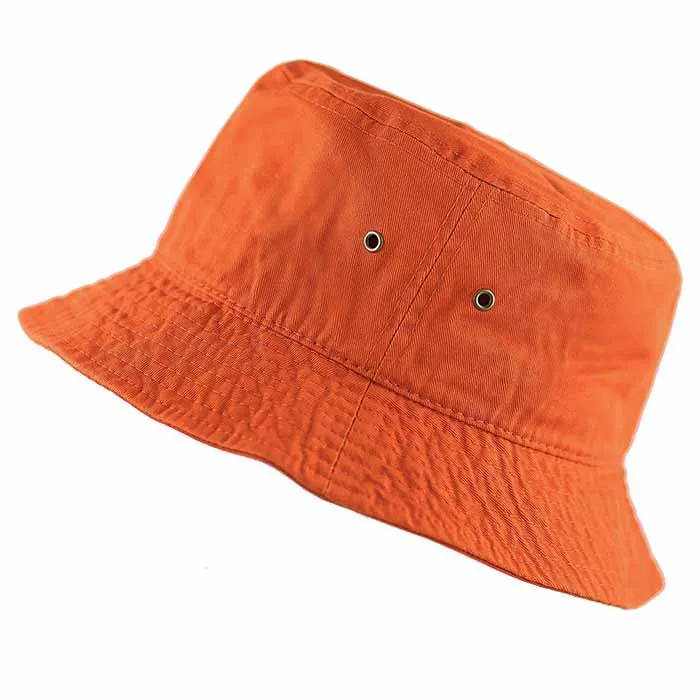 Newhattan 100% Cotton Solid Bucket hats Unisex