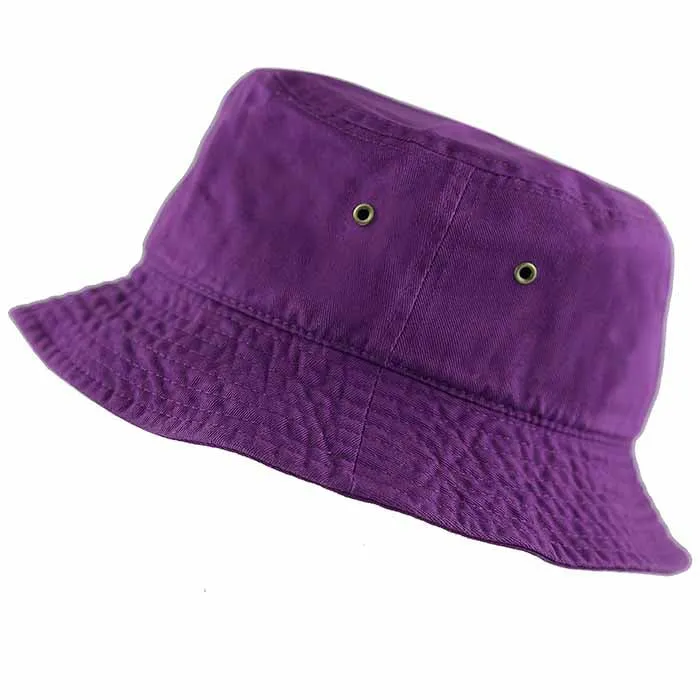 Newhattan 100% Cotton Solid Bucket hats Unisex