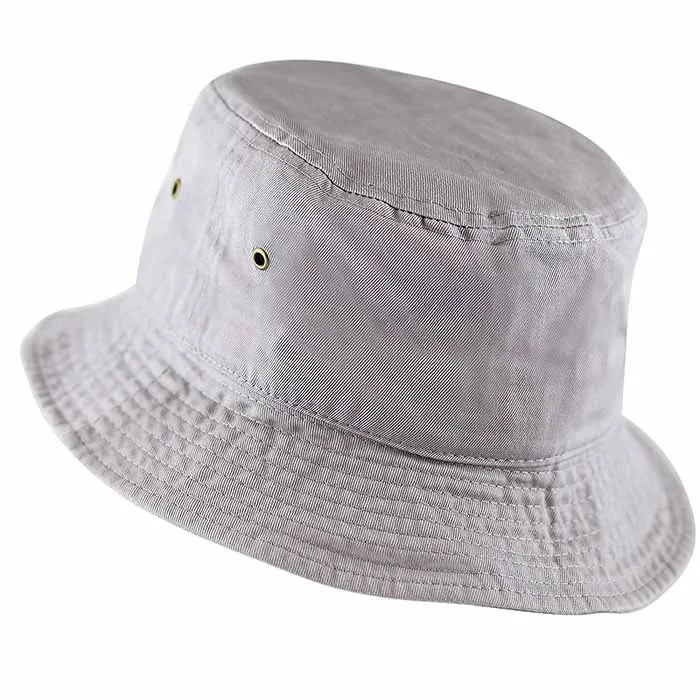 Newhattan 100% Cotton Solid Bucket hats Unisex