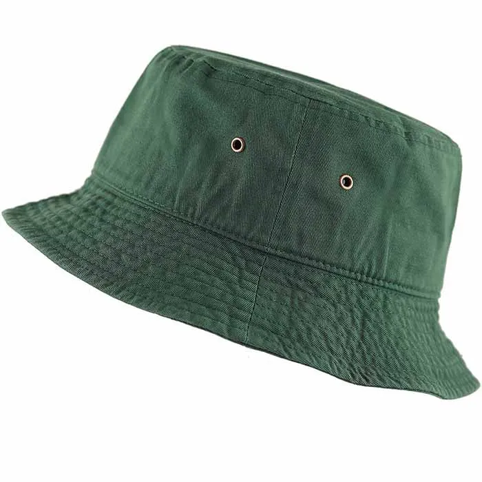 Newhattan 100% Cotton Solid Bucket hats Unisex