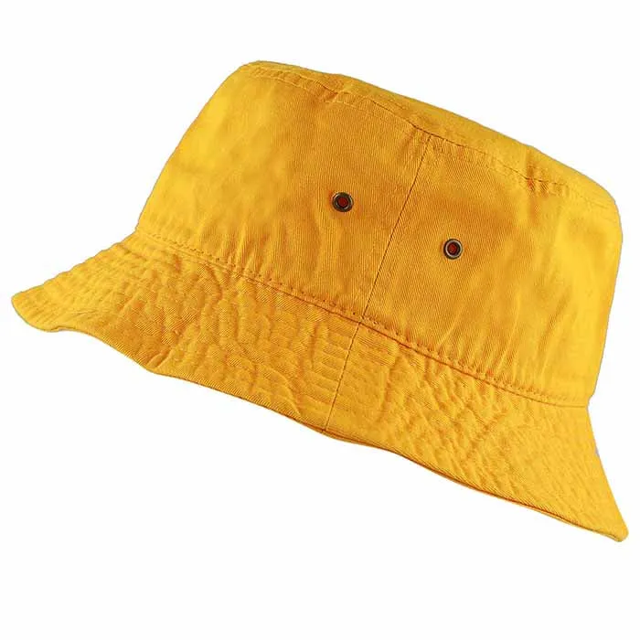 Newhattan 100% Cotton Solid Bucket hats Unisex