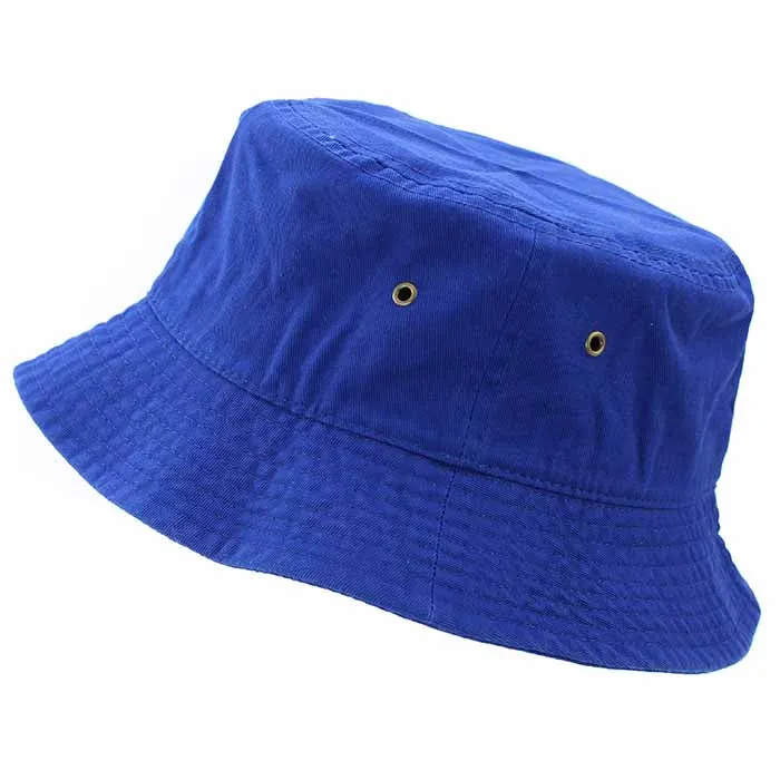 Newhattan 100% Cotton Solid Bucket hats Unisex