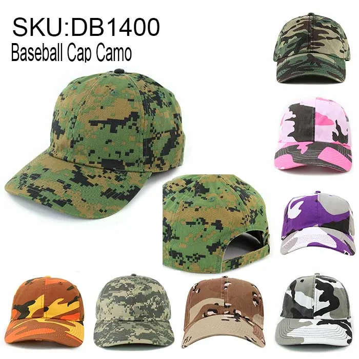 Newhattan Camo Baseball Cap Hats 1400