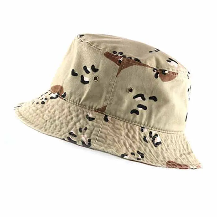 Newhattan Cotton Camo Bucket hats Unisex