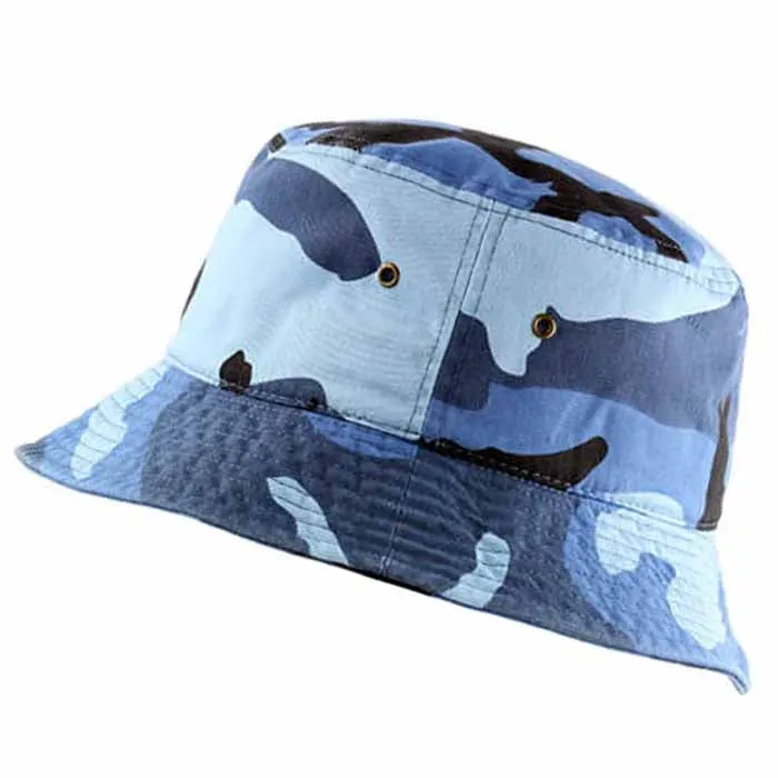 Newhattan Cotton Camo Bucket hats Unisex