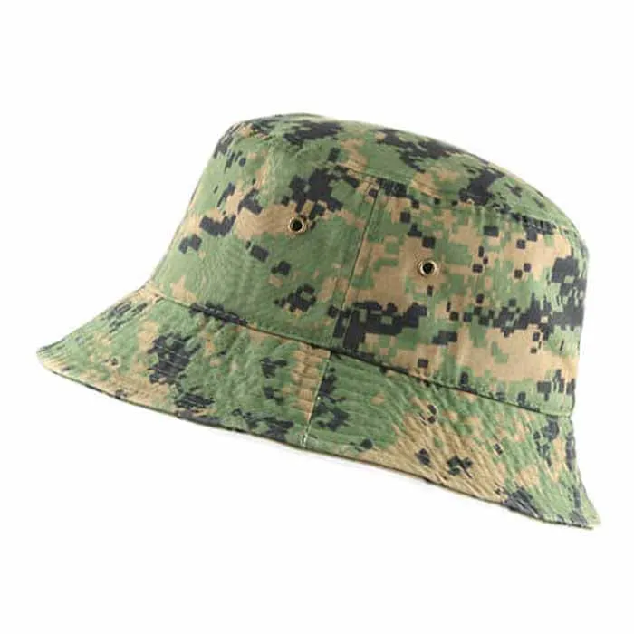 Newhattan Cotton Camo Bucket hats Unisex