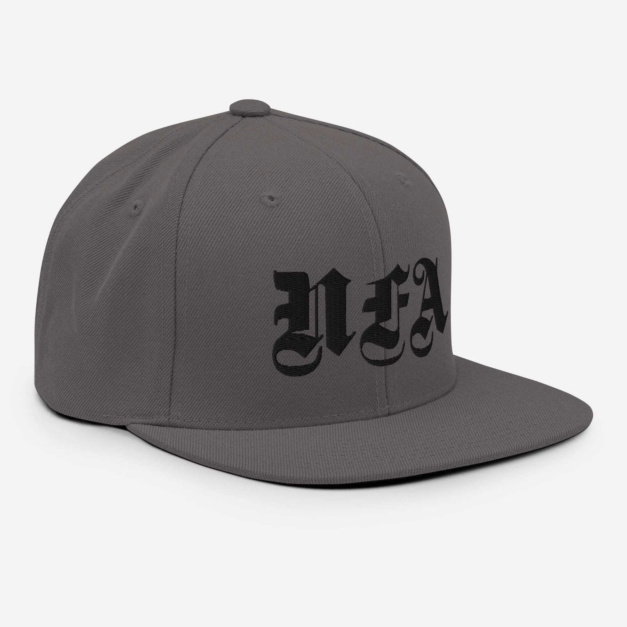 NFA Black Embroidery Snapback Hat