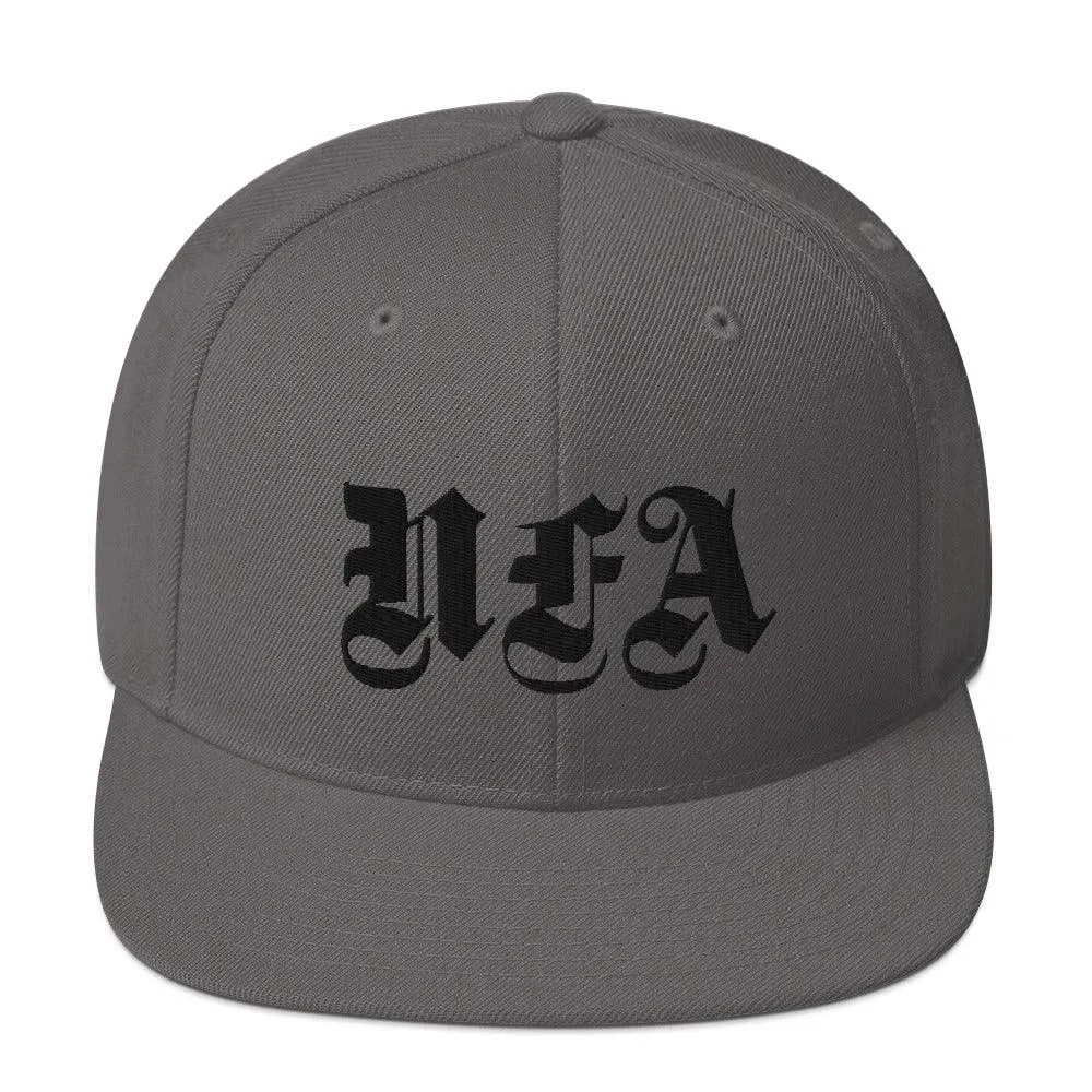 NFA Black Embroidery Snapback Hat