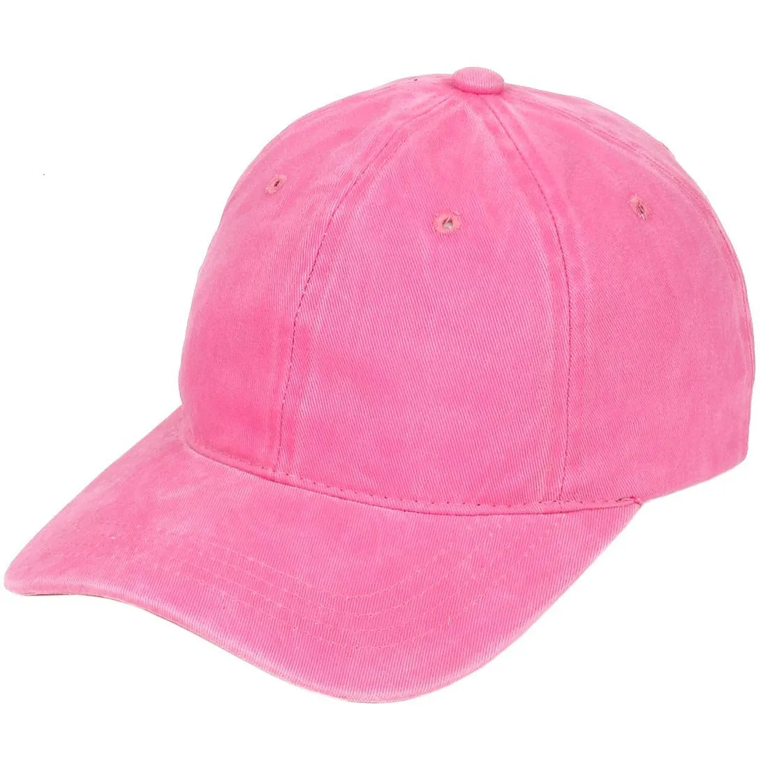 Pigment Dyed Buckle Strapback Hat