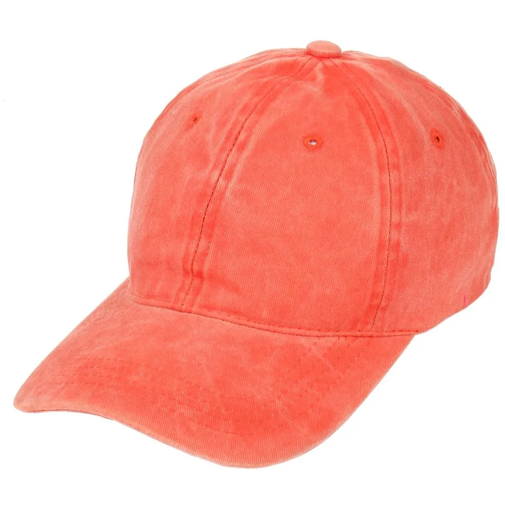 Pigment Dyed Buckle Strapback Hat