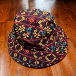 Purple Native design Bucket Hat( Native print)