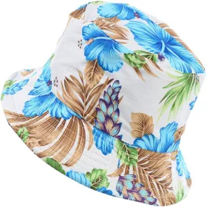 Reversible Printed Bucket hat JH618 blue