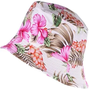 Reversible Printed Bucket hat JH618 fuchsia