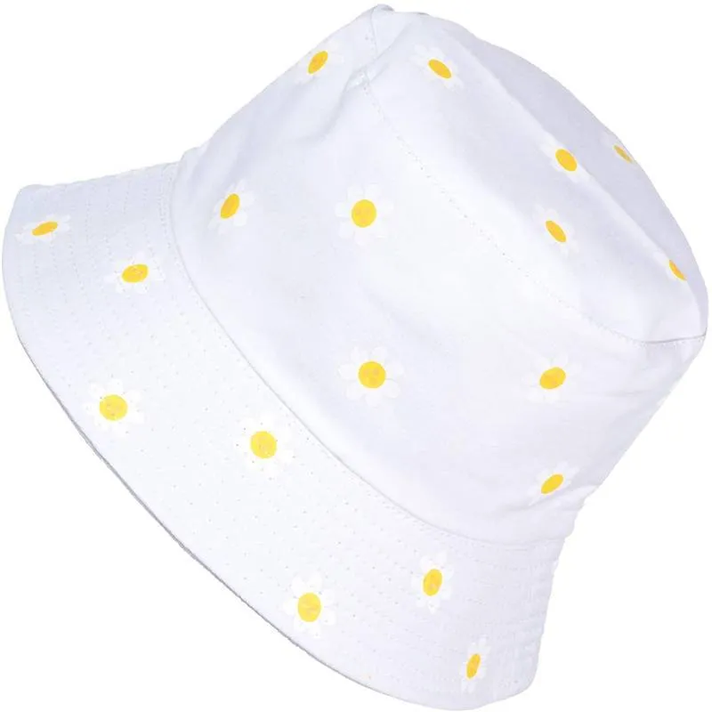 Reversible Printed Bucket hat JH876 white