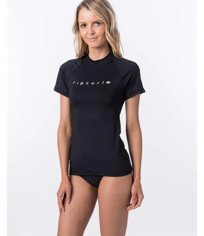 Ripcurl Sunny Rays Relaxed Short Sleeve Rashy (2021) - Black