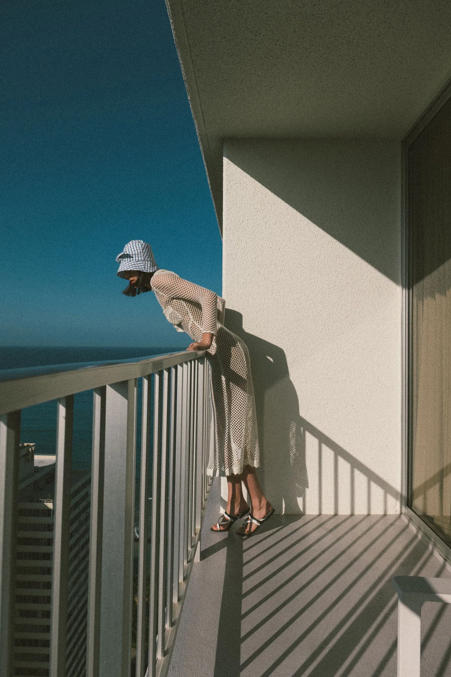 Shelley: Gingham Cotton Bucket Hat with Bow As Seen on Dylana Suarez