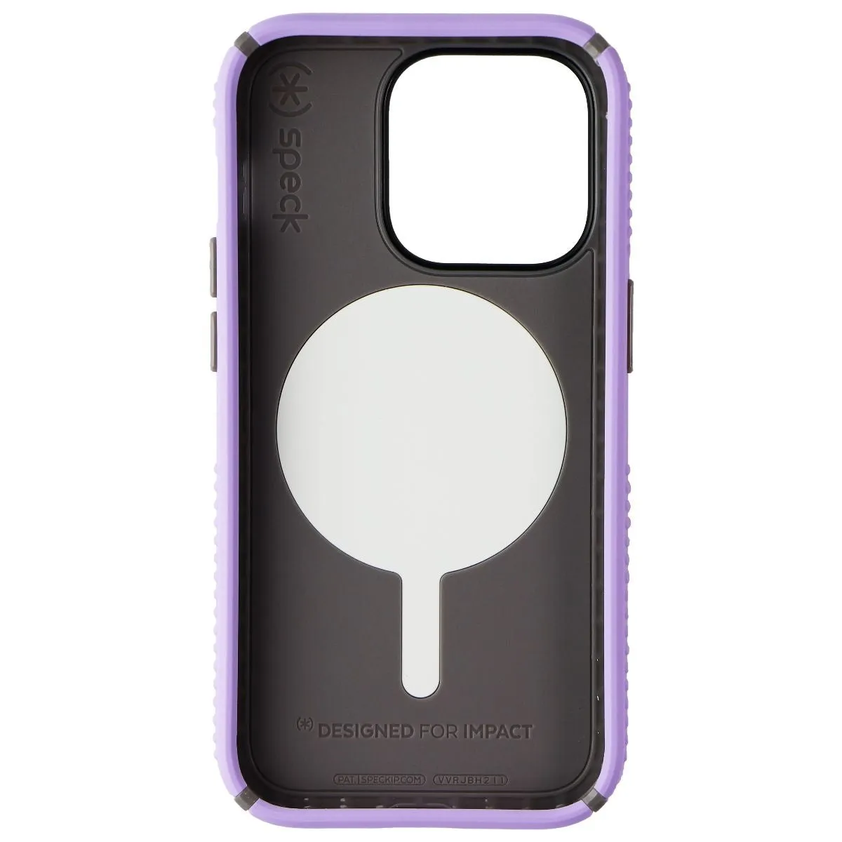 Speck Presidio Grip 2 Case for iPhone 14 Pro - Spring Purple and Cloudy Gray