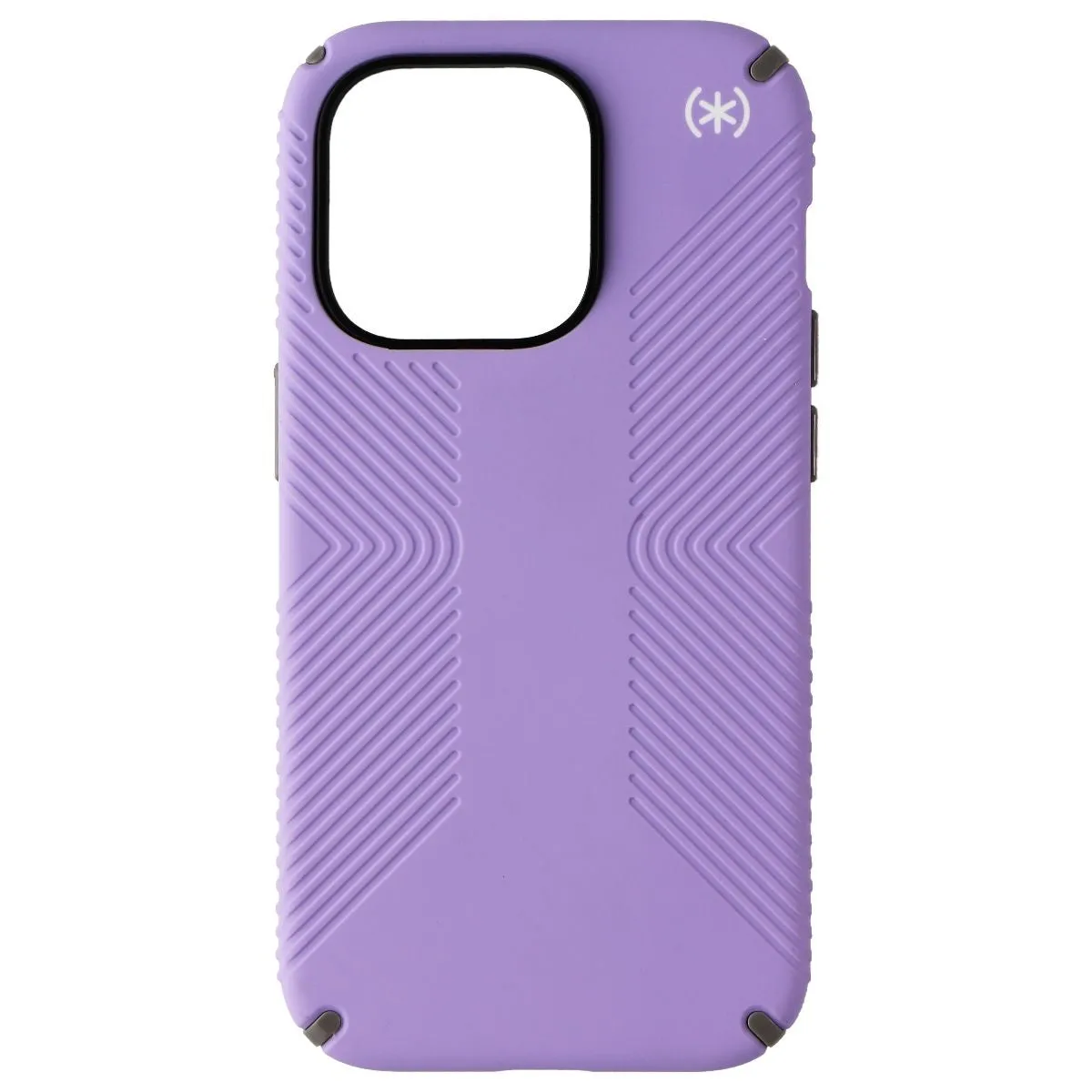 Speck Presidio Grip 2 Case for iPhone 14 Pro - Spring Purple and Cloudy Gray