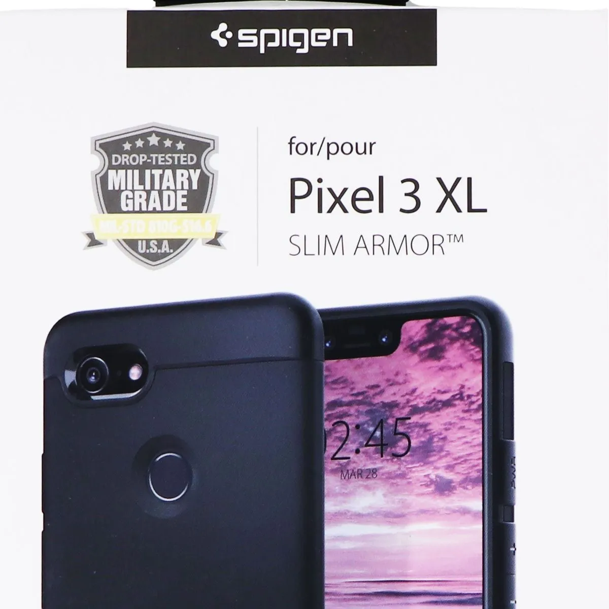 Spigen Slim Armor Case with Kickstand for Google Pixel 3 XL - Black