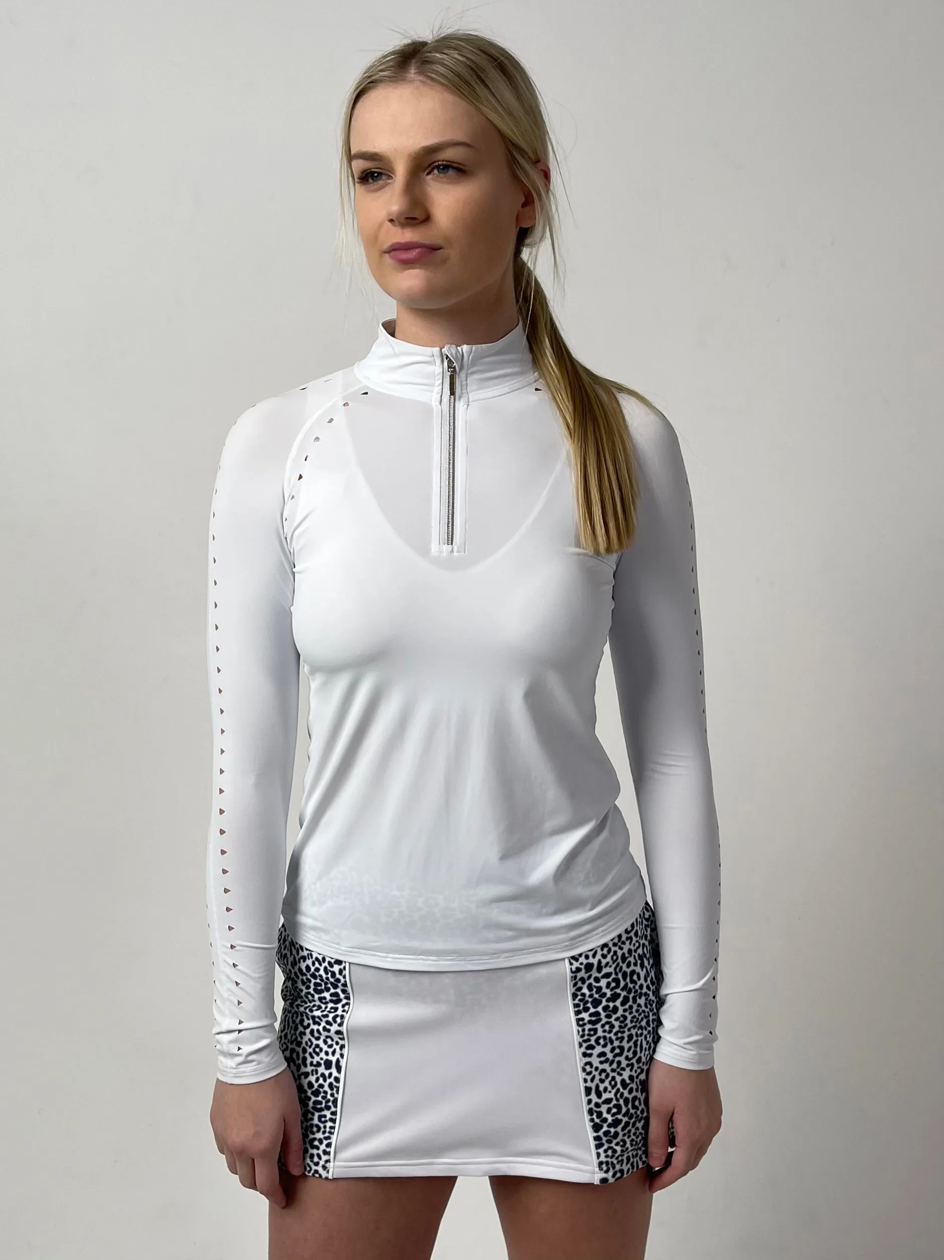 The White Laser Cut Sun Shirt