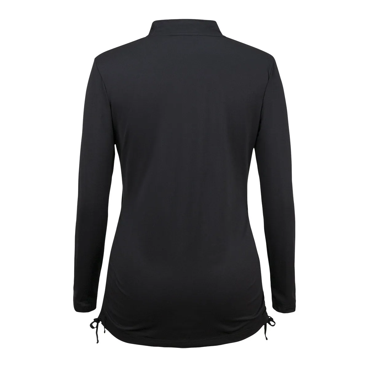 Women's Long Sleeve Half Zip Ruched Sun Shirt